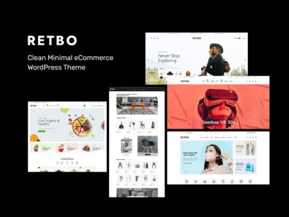 Retbo - Clean Minimal eCommerce